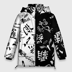 Куртка зимняя женская Tokyo Revengers Black & White, цвет: 3D-черный