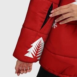 Куртка зимняя женская Новогодняяnew year, цвет: 3D-красный — фото 2