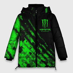 Куртка зимняя женская Monster Energy Текстура, цвет: 3D-светло-серый