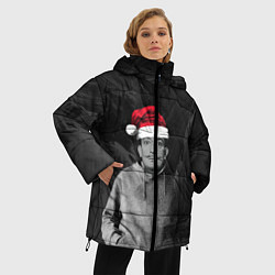 Куртка зимняя женская Санта Сальвадор Дали, цвет: 3D-красный — фото 2