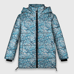 Куртка зимняя женская Силуэты Волков, цвет: 3D-светло-серый