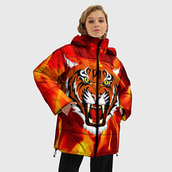 Куртка зимняя женская Fire Tiger Face 2022, цвет: 3D-светло-серый — фото 2
