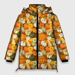 Куртка зимняя женская Тыквы Pumpkin, цвет: 3D-светло-серый