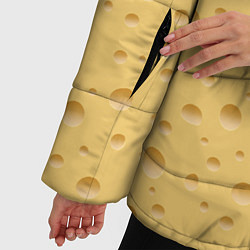 Куртка зимняя женская Сыр - Cheese, цвет: 3D-черный — фото 2