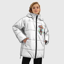 Куртка зимняя женская Ядерное сердце, цвет: 3D-черный — фото 2