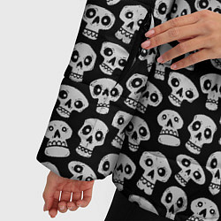Куртка зимняя женская Funny skulls, цвет: 3D-светло-серый — фото 2