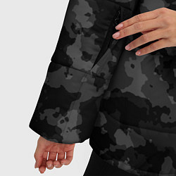Куртка зимняя женская ТЁМНЫЙ КАМУФЛЯЖ, цвет: 3D-черный — фото 2