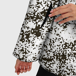 Куртка зимняя женская Зимний Камуфляж цифра, цвет: 3D-черный — фото 2