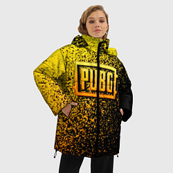 Куртка зимняя женская PUBG - ПАБГ ОСКОЛКИ, цвет: 3D-красный — фото 2