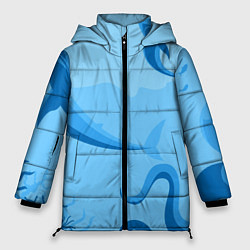 Куртка зимняя женская МоРское Дно с Акулами, цвет: 3D-светло-серый