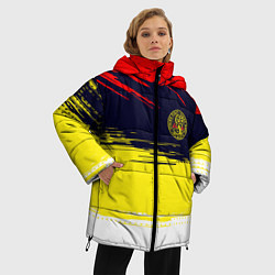 Куртка зимняя женская Кобра кай Cobra Kai спина, цвет: 3D-красный — фото 2