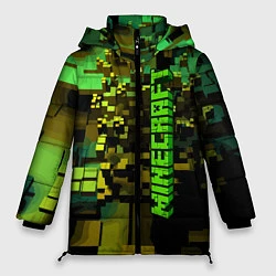 Куртка зимняя женская Minecraft, pattern 2022, цвет: 3D-черный