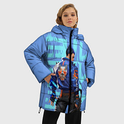 Куртка зимняя женская Юру спиной, цвет: 3D-черный — фото 2