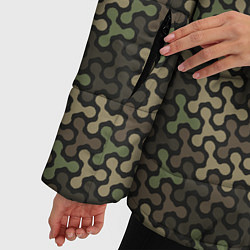 Куртка зимняя женская Абстрактный Охотничий Камуфляж, цвет: 3D-светло-серый — фото 2