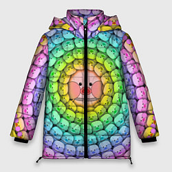Куртка зимняя женская Psychedelic Lalafanfan, цвет: 3D-черный