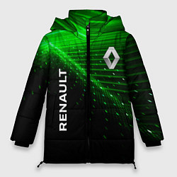 Куртка зимняя женская Renault green, цвет: 3D-черный