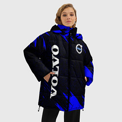 Куртка зимняя женская Volvo авто текстура, цвет: 3D-черный — фото 2