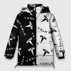 Куртка зимняя женская Tesla Black & White, цвет: 3D-красный