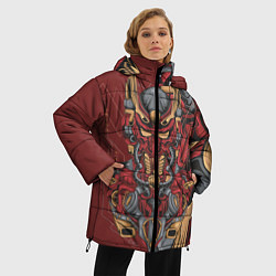 Куртка зимняя женская Красный робот, цвет: 3D-светло-серый — фото 2