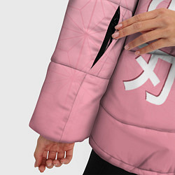 Куртка зимняя женская НЕДЗУКО DEMON SLAYER КЛИНОК, цвет: 3D-черный — фото 2