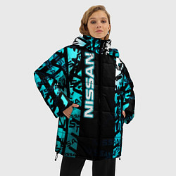 Куртка зимняя женская NISSAN супер авто, цвет: 3D-красный — фото 2