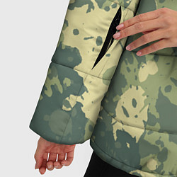 Куртка зимняя женская Камуфляж: Брызги красок, цвет: 3D-светло-серый — фото 2