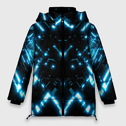 Куртка зимняя женская Силуэт электронных систем, цвет: 3D-черный
