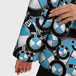 Куртка зимняя женская BMW PATTERN LOGO, цвет: 3D-красный — фото 2