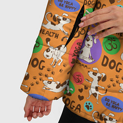 Куртка зимняя женская Собачья Йога, цвет: 3D-светло-серый — фото 2