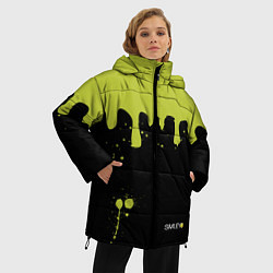 Куртка зимняя женская Smiley Смайл Брызги, цвет: 3D-черный — фото 2