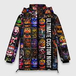 Куртка зимняя женская Ultimate Custom Night FNAF, цвет: 3D-черный