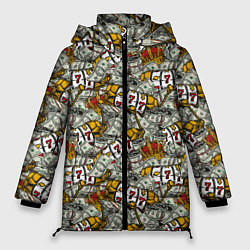 Куртка зимняя женская Джекпот Jackpot, цвет: 3D-черный
