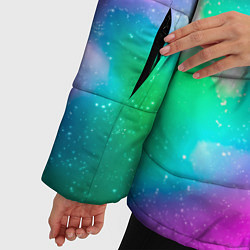 Куртка зимняя женская Colorful Space Космос, цвет: 3D-красный — фото 2