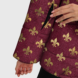Куртка зимняя женская Классические узоры classic, цвет: 3D-красный — фото 2