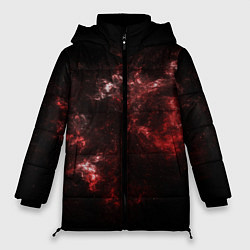 Куртка зимняя женская Красный космос Red space, цвет: 3D-черный