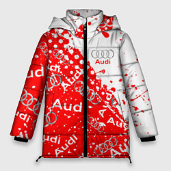 Женская зимняя куртка АУДИ Autosport брызги Паттерн