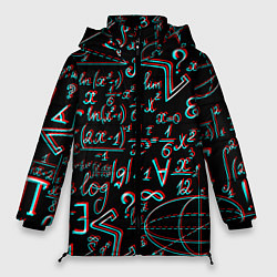 Куртка зимняя женская ФОРМУЛЫ ГЛИТЧ GLITCH, цвет: 3D-черный