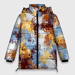 Куртка зимняя женская Камуфляж Василиск Капель, цвет: 3D-красный