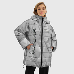 Куртка зимняя женская JAGUR геометрические фигуры, цвет: 3D-светло-серый — фото 2