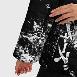 Куртка зимняя женская ТОКИЙСКИЕ МСТИТЕЛИ - БРЫЗГИ КРАСКИ, цвет: 3D-черный — фото 2