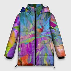 Женская зимняя куртка Abstract color pattern Summer 2022