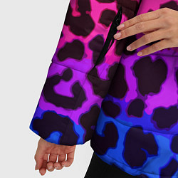 Куртка зимняя женская Leopard Pattern Neon, цвет: 3D-черный — фото 2