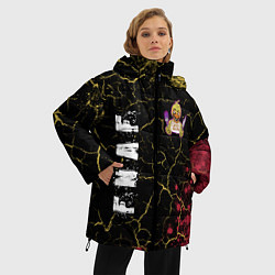 Куртка зимняя женская FIVE NIGHTS AT FREDDYS - ЧИКА Краска, цвет: 3D-черный — фото 2