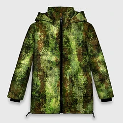 Куртка зимняя женская Пиксельный камуфляж Шерхан Лес, цвет: 3D-красный