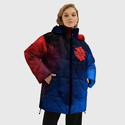 Куртка зимняя женская SUZUKI - Пламя, цвет: 3D-черный — фото 2