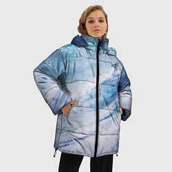 Куртка зимняя женская Противостояние волне, цвет: 3D-черный — фото 2