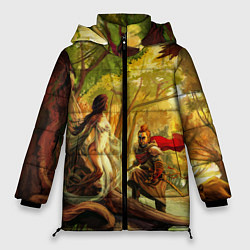 Куртка зимняя женская Женщина-дерево, цвет: 3D-светло-серый