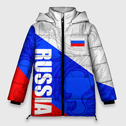 Женская зимняя куртка RUSSIA - SPORTWEAR - ТРИКОЛОР