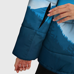Куртка зимняя женская Горы Лес, цвет: 3D-черный — фото 2