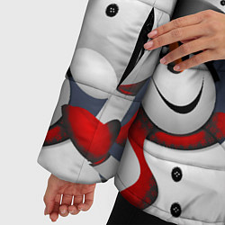 Куртка зимняя женская ВОЗДУШНЫЕ СНЕГОВИКИ, цвет: 3D-черный — фото 2